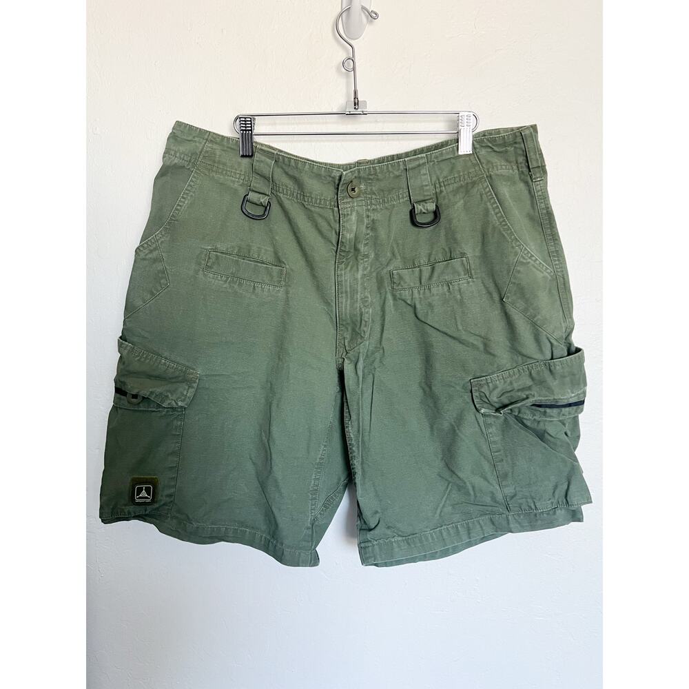 Triple Aught Cargo Shorts Cotton Ripstop Utility Sz 36  TAD USA Green Tactical
